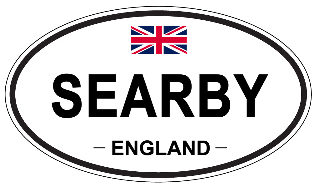 SEARBY, ENGLAND - Oval Sticker