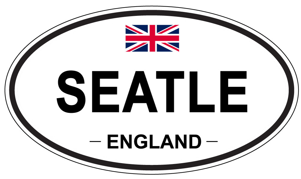 SEATLE, England - Oval Magnet