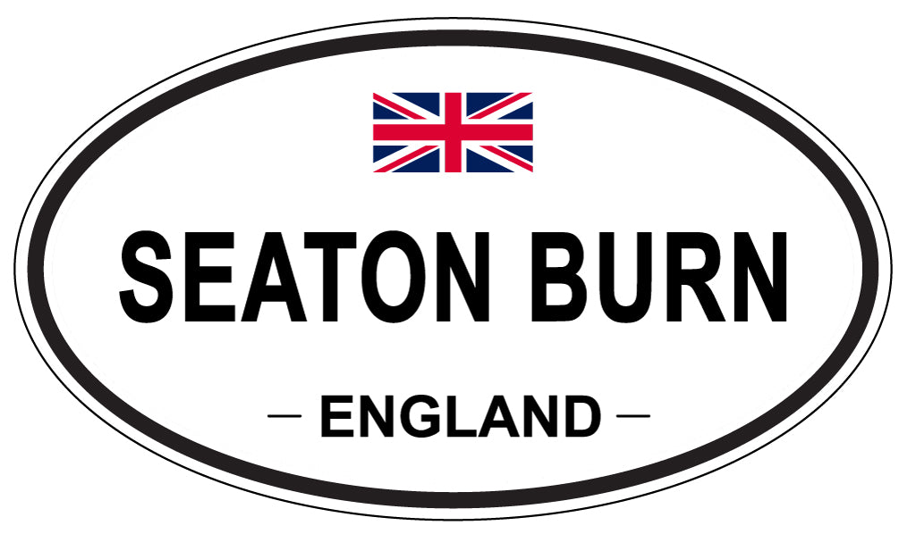 SEATON BURN, England - Oval Magnet