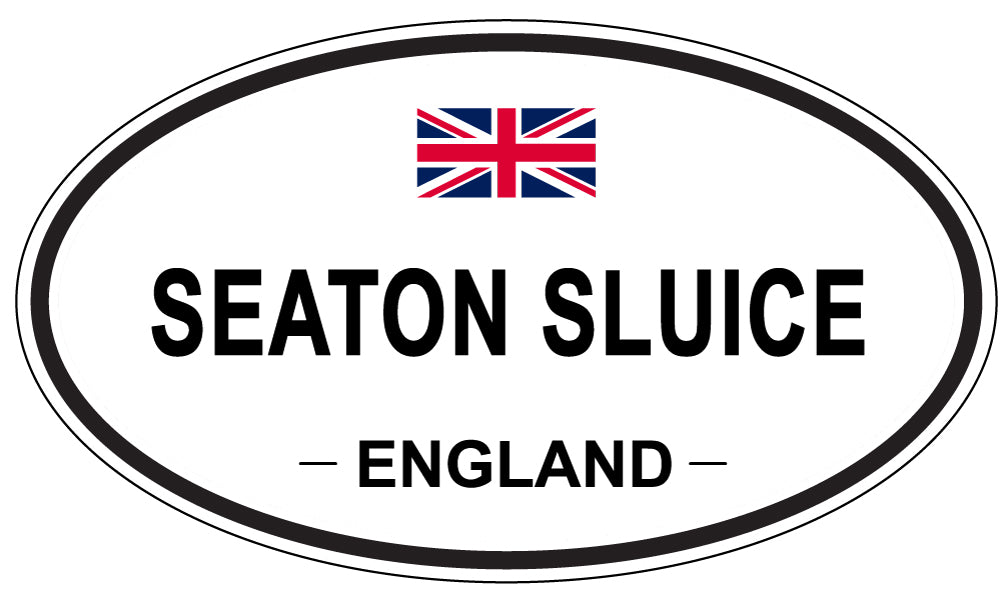 SEATON SLUICE, England - Oval Magnet