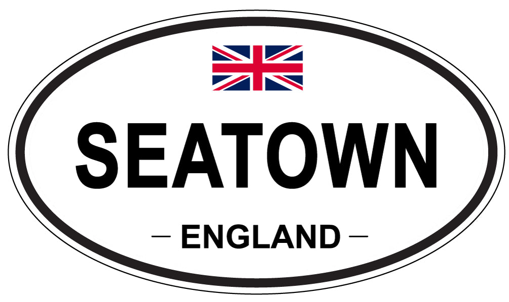 SEATOWN, ENGLAND - Oval Sticker