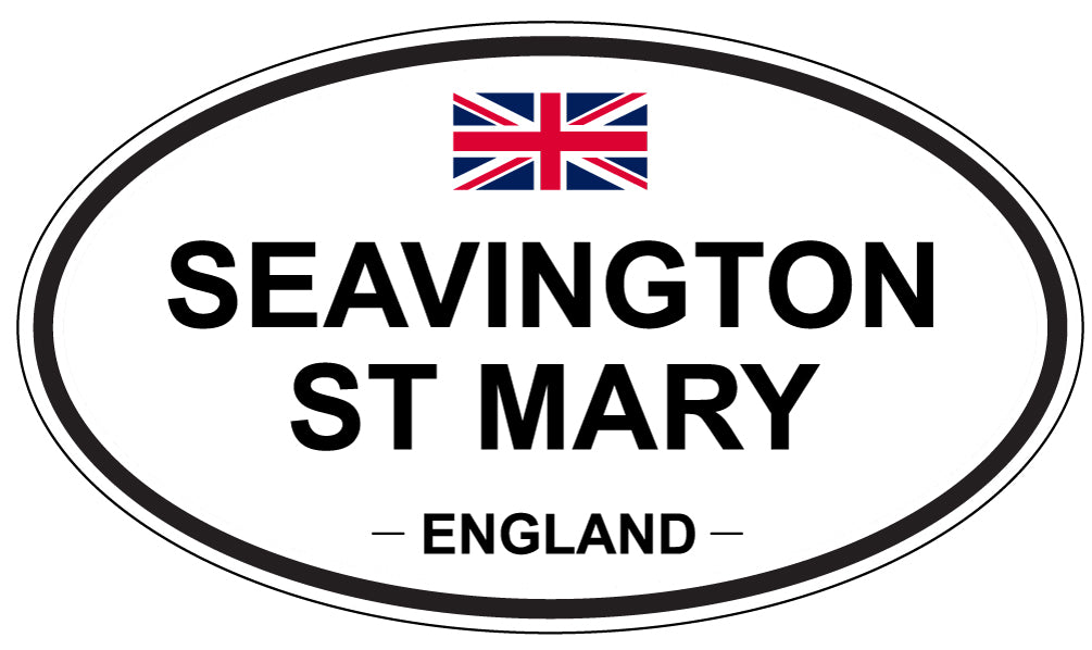 SEAVINGTON ST MARY, ENGLAND - Oval Sticker