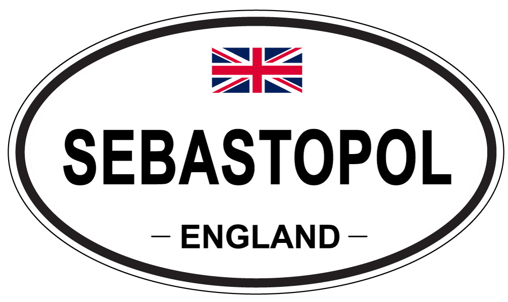 SEBASTOPOL, ENGLAND - Oval Sticker