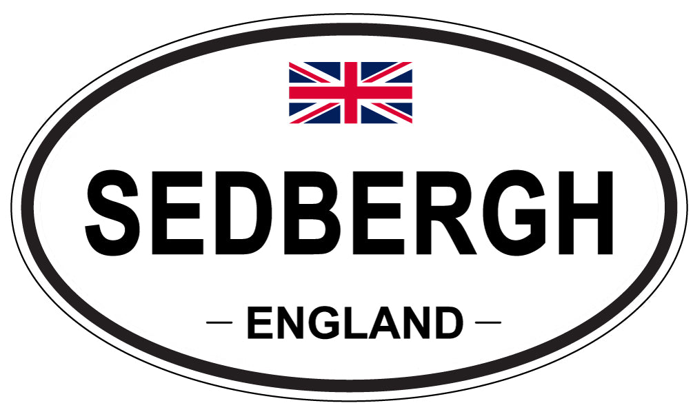 SEDBERGH, ENGLAND - Oval Sticker