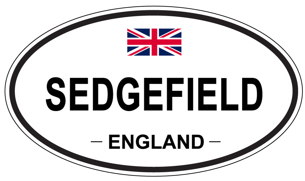 SEDGEFIELD, ENGLAND - Oval Sticker