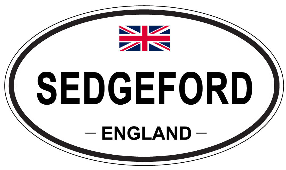 SEDGEFORD, England - Oval Magnet