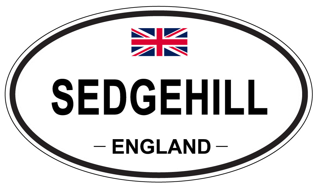 SEDGEHILL, ENGLAND - Oval Sticker