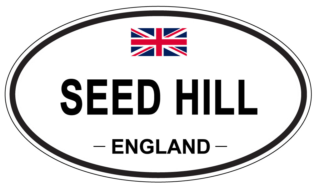 SEED HILL, ENGLAND - Oval Sticker