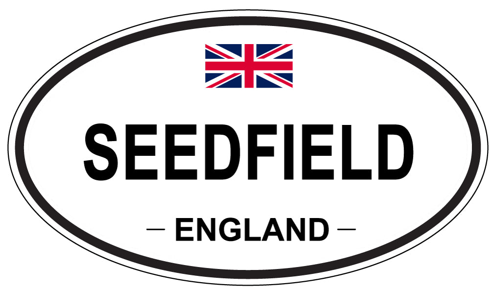 SEEDFIELD, ENGLAND - Oval Sticker