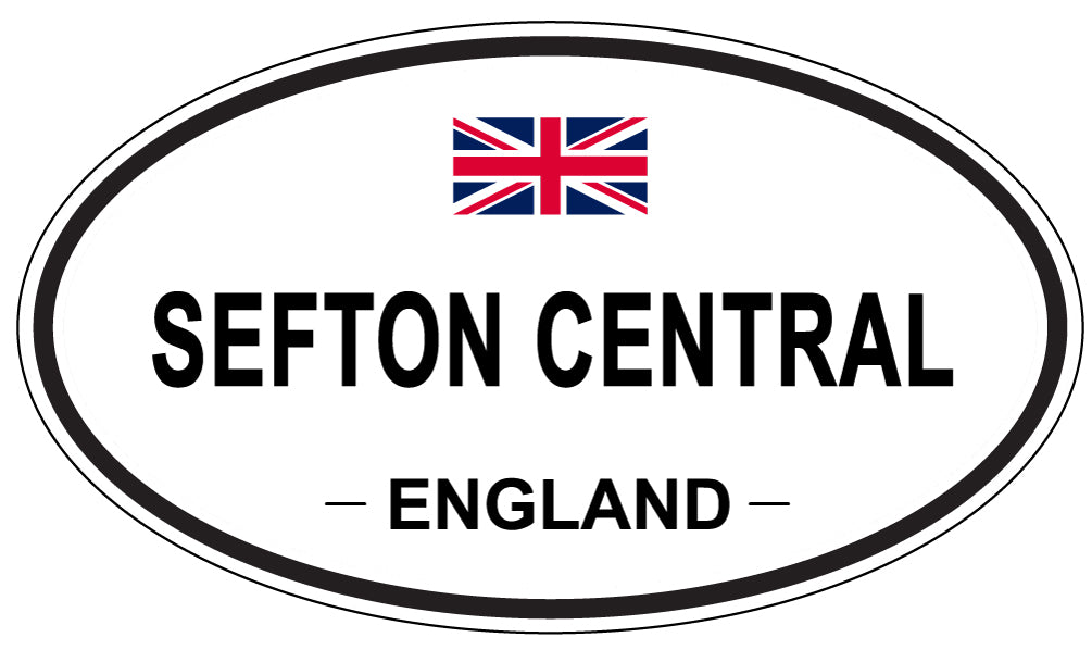 SEFTON CENTRAL, ENGLAND - Oval Sticker