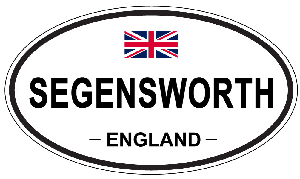 SEGENSWORTH, ENGLAND - Oval Sticker