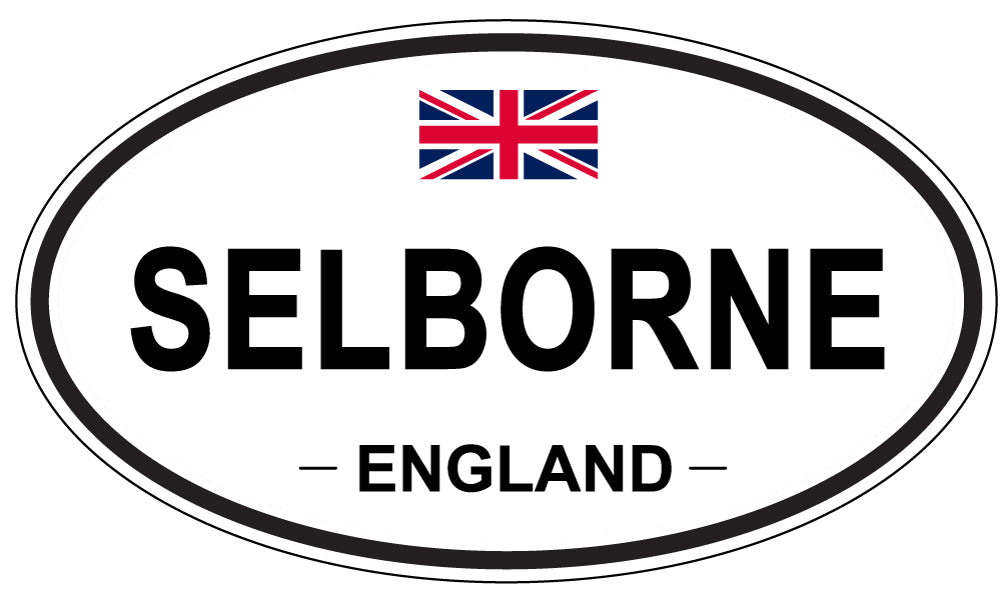 SELBORNE, England - Oval Magnet