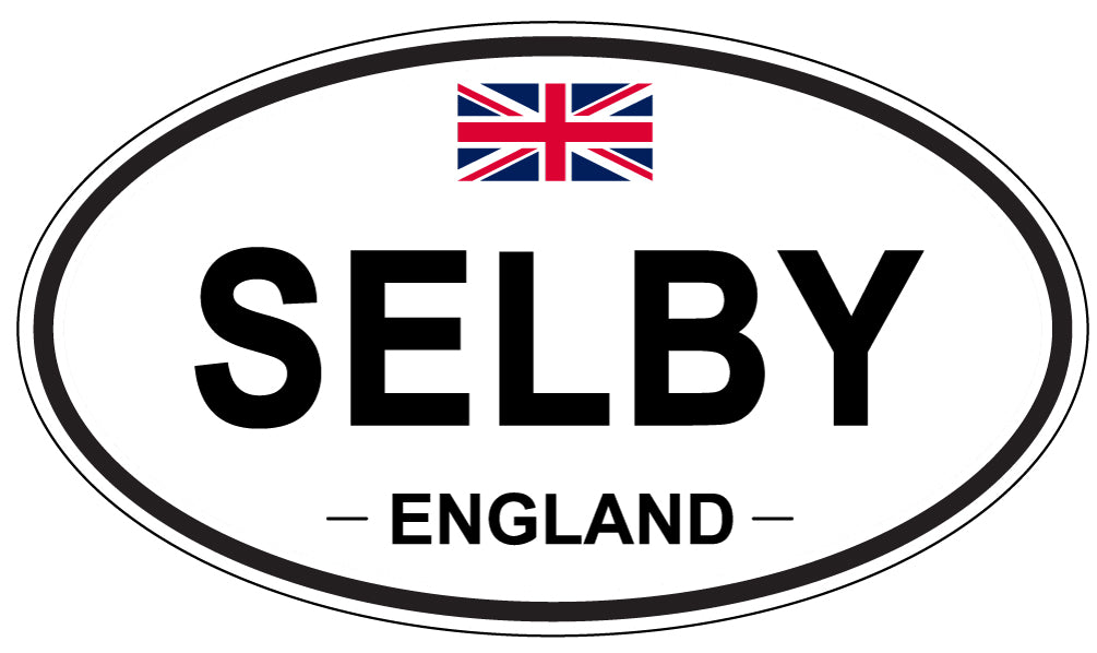 SELBY, ENGLAND - Oval Sticker