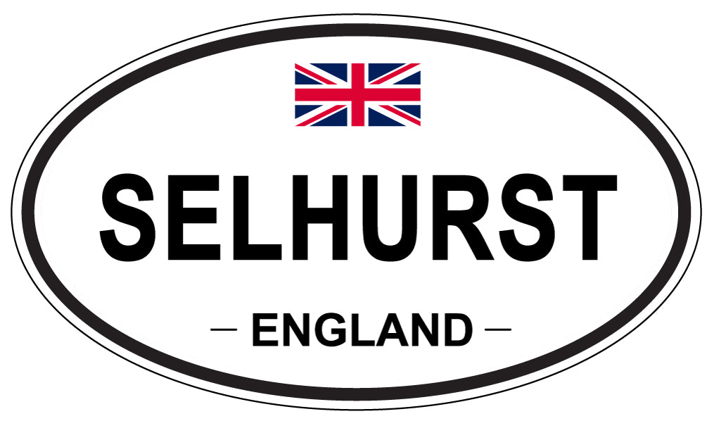 SELHURST, ENGLAND - Oval Sticker
