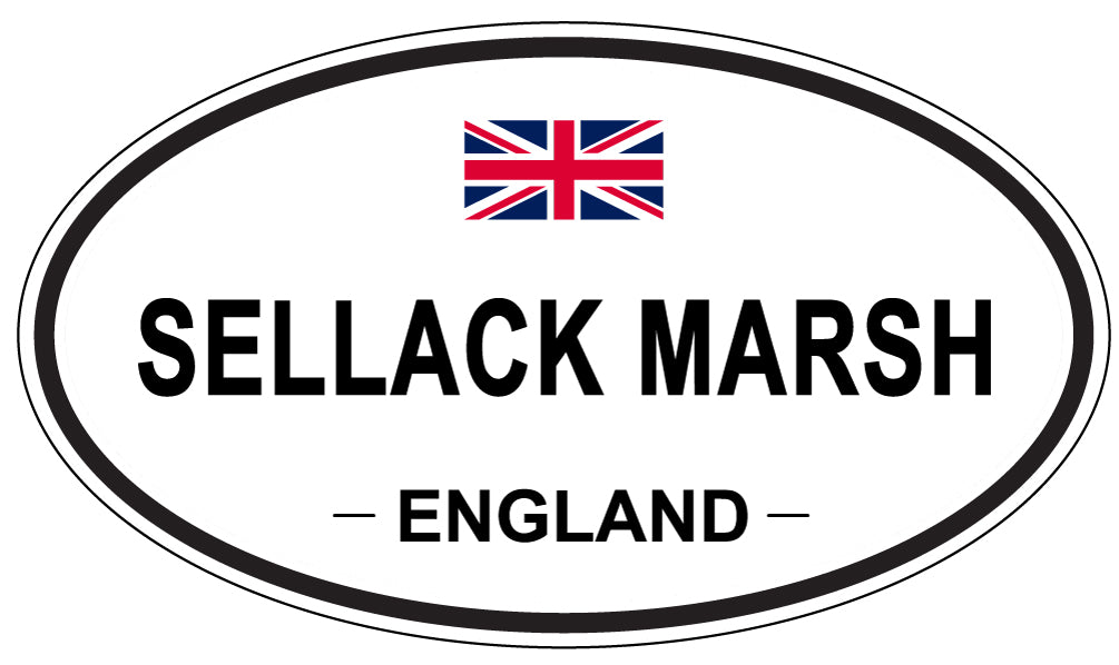 SELLACK MARSH, England - Oval Magnet