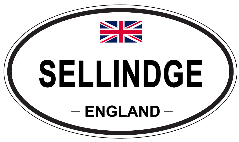 SELLINDGE, England - Oval Magnet