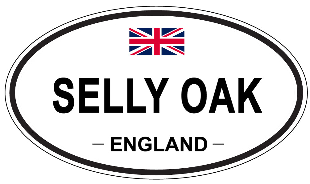 SELLY OAK, ENGLAND - Oval Sticker
