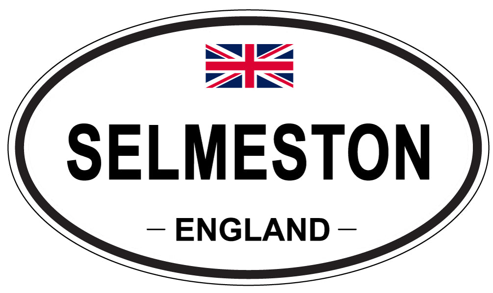 SELMESTON, ENGLAND - Oval Sticker