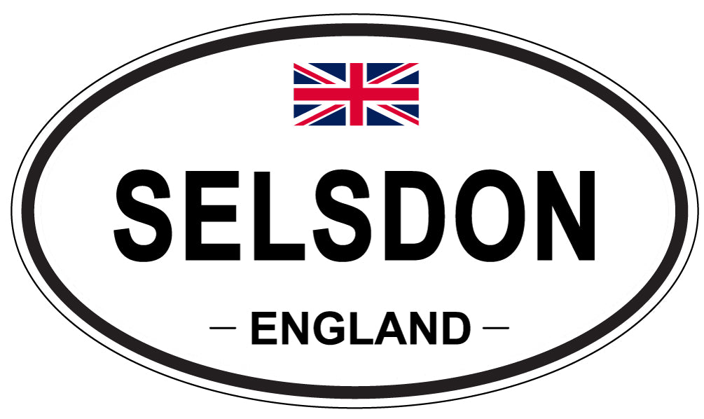 SELSDON, ENGLAND - Oval Sticker