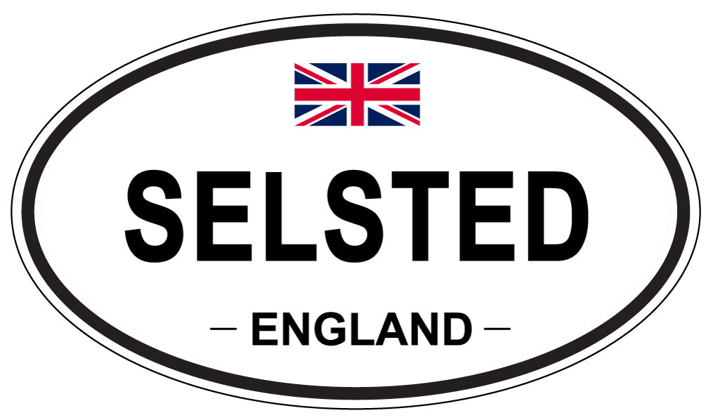 SELSTED, England - Oval Magnet