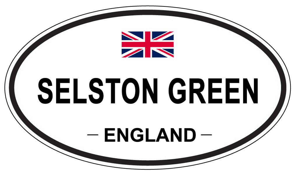 SELSTON GREEN, ENGLAND - Oval Sticker