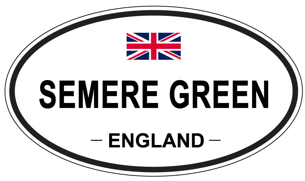 SEMERE GREEN, ENGLAND - Oval Sticker