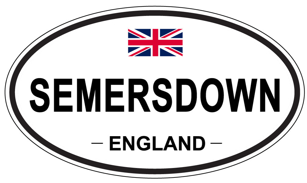 SEMERSDOWN, ENGLAND - Oval Sticker