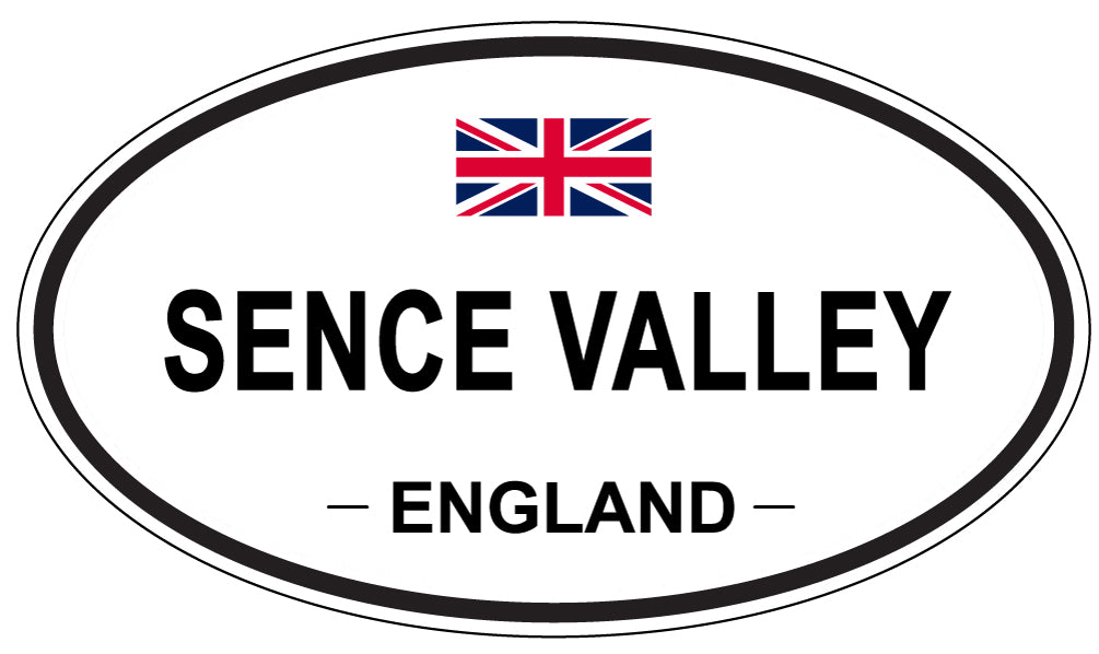 SENCE VALLEY, ENGLAND - Oval Sticker