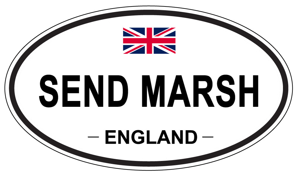 SEND MARSH, England - Oval Magnet