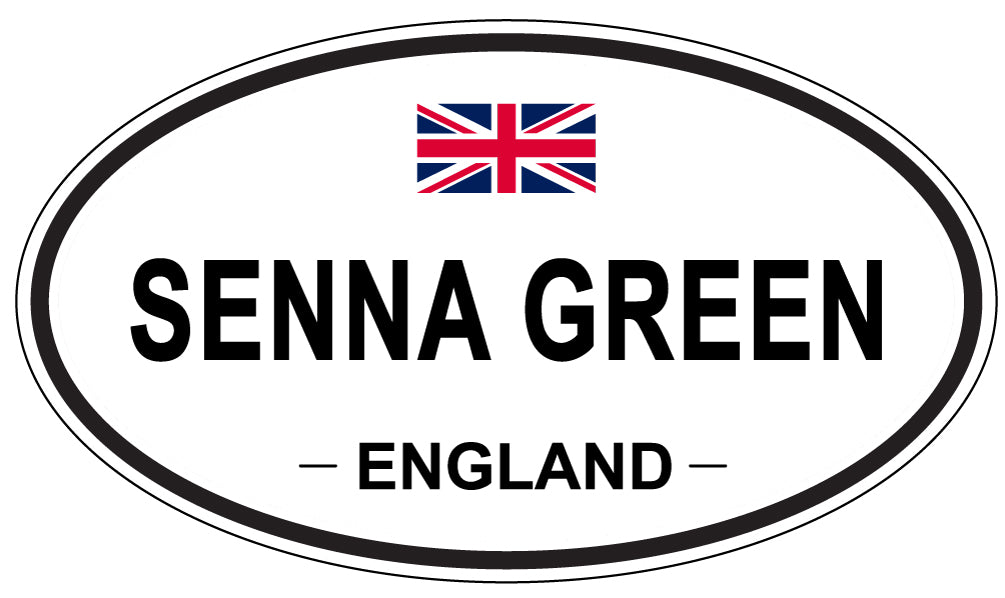 SENNA GREEN, England - Oval Magnet