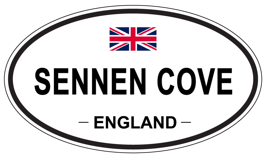SENNEN COVE, ENGLAND - Oval Sticker