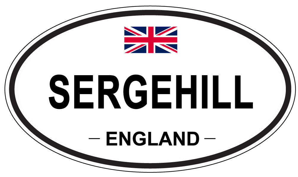 SERGEHILL, ENGLAND - Oval Sticker