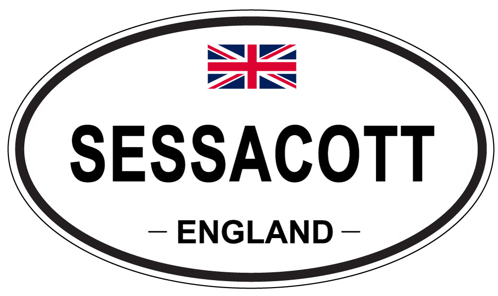 SESSACOTT, England - Oval Magnet
