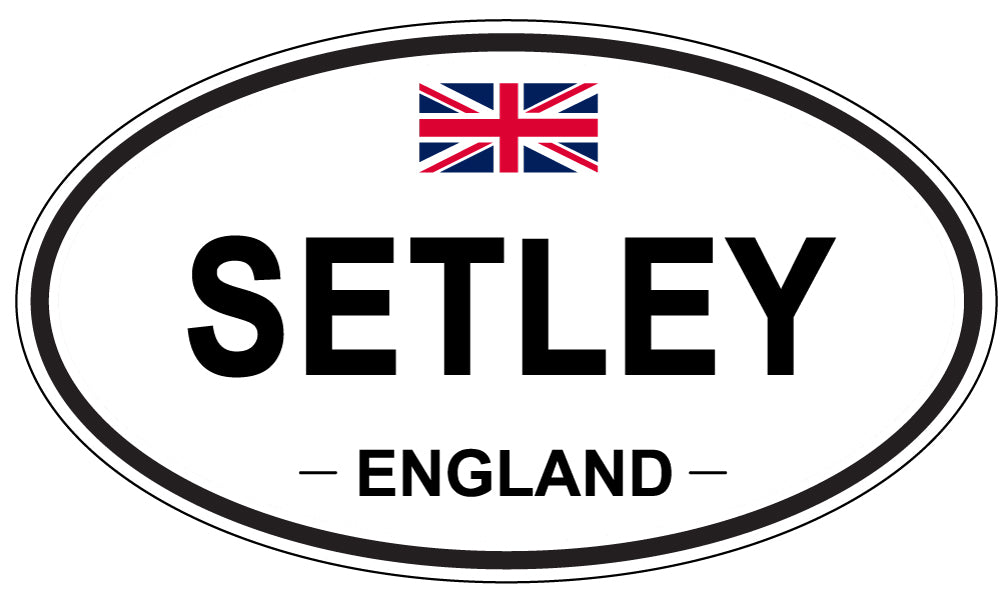 SETLEY, ENGLAND - Oval Sticker