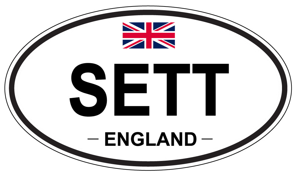 SETT, ENGLAND - Oval Sticker