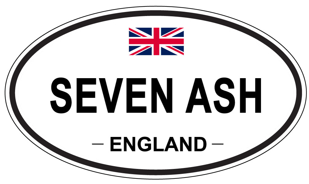 SEVEN ASH, ENGLAND - Oval Sticker