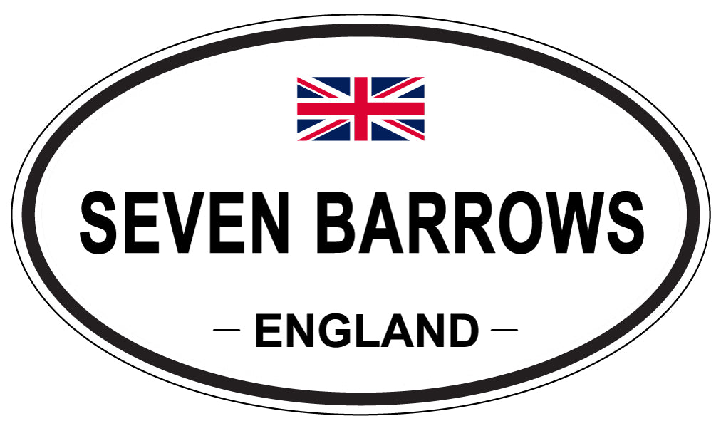 SEVEN BARROWS, ENGLAND - Oval Sticker