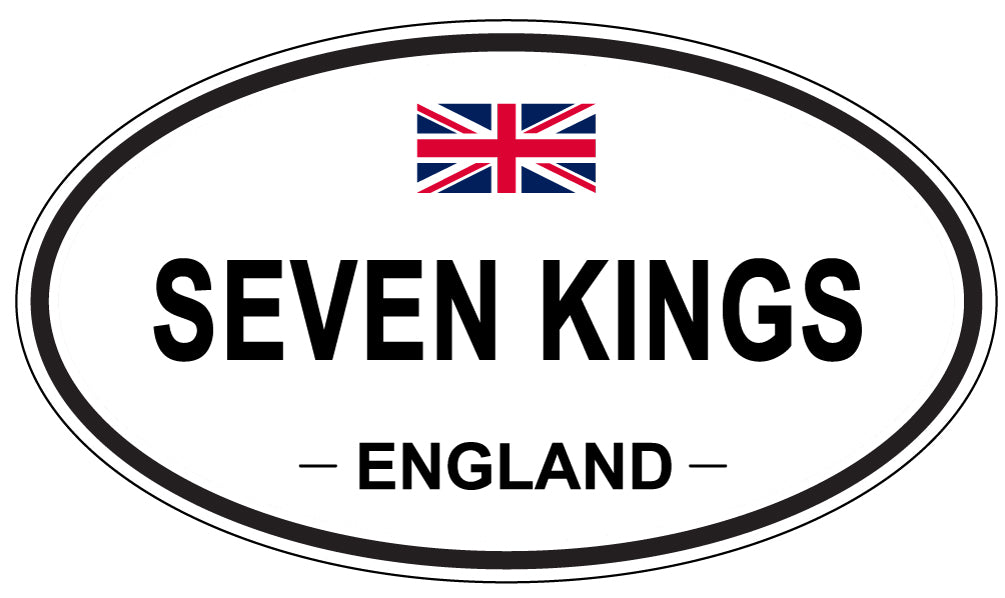 SEVEN KINGS, England - Oval Magnet