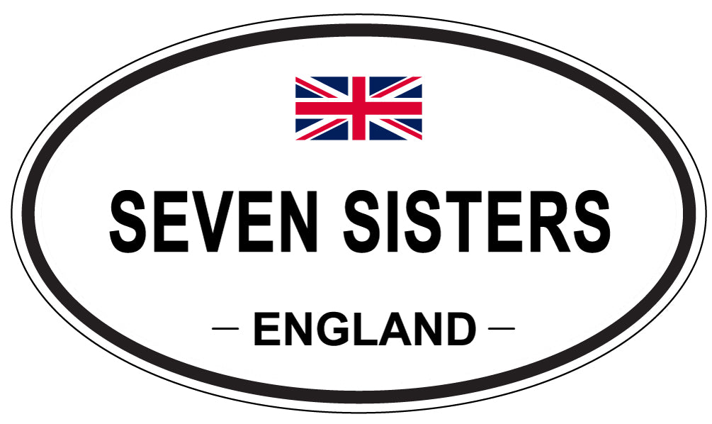 SEVEN SISTERS, England - Oval Magnet