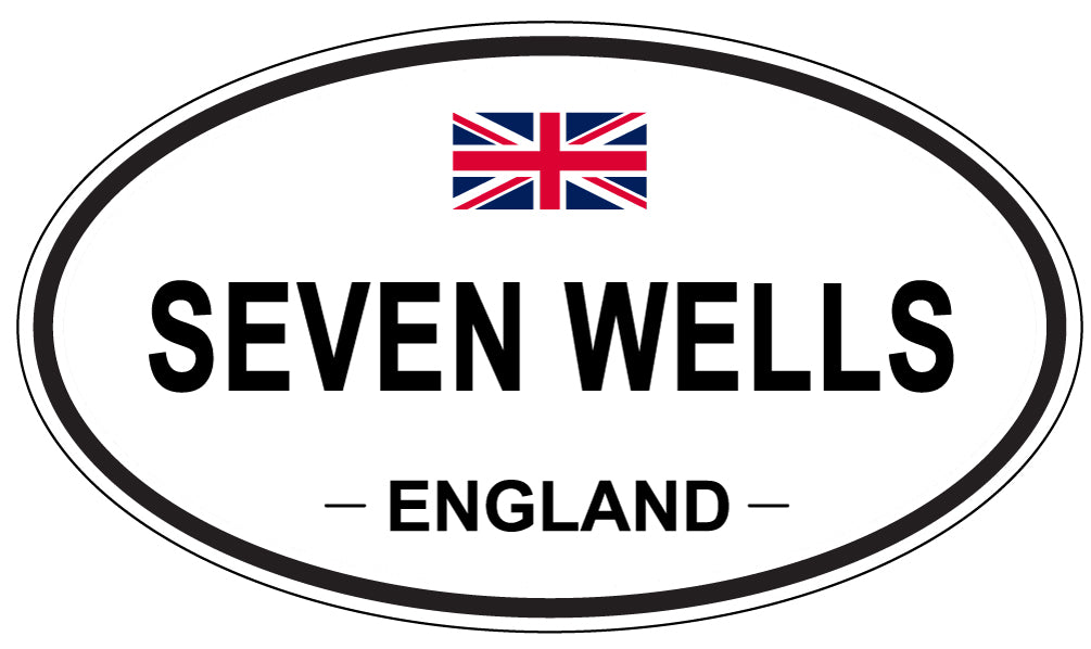 SEVEN WELLS, England - Oval Magnet