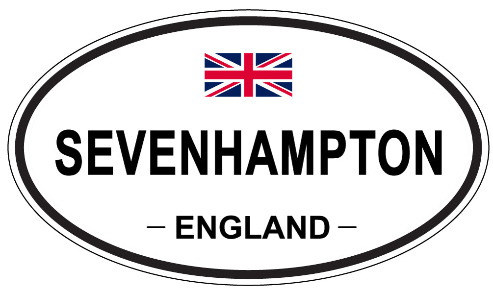 SEVENHAMPTON, ENGLAND - Oval Sticker