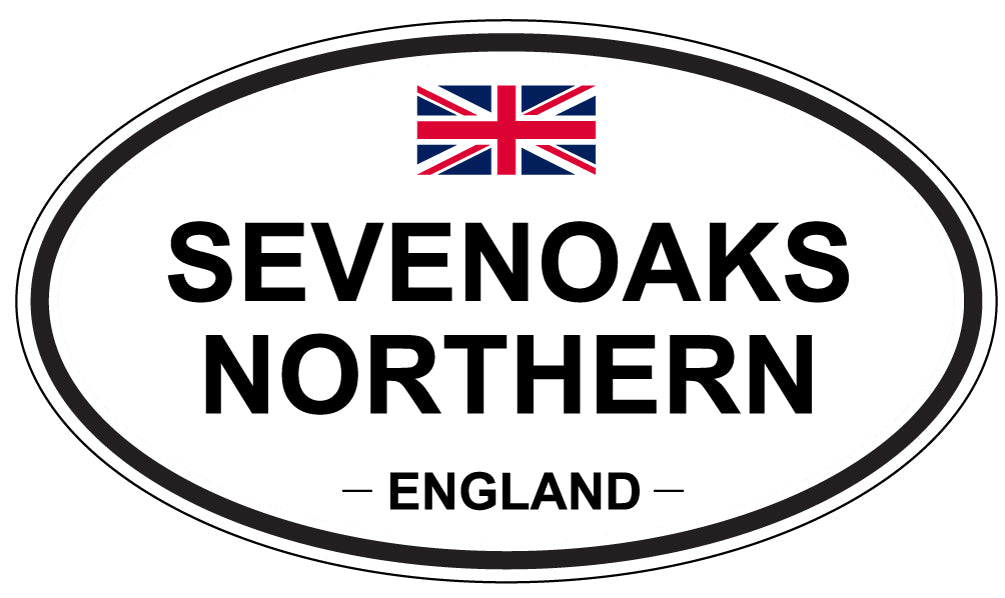 SEVENOAKS NORTHERN, ENGLAND - Oval Sticker