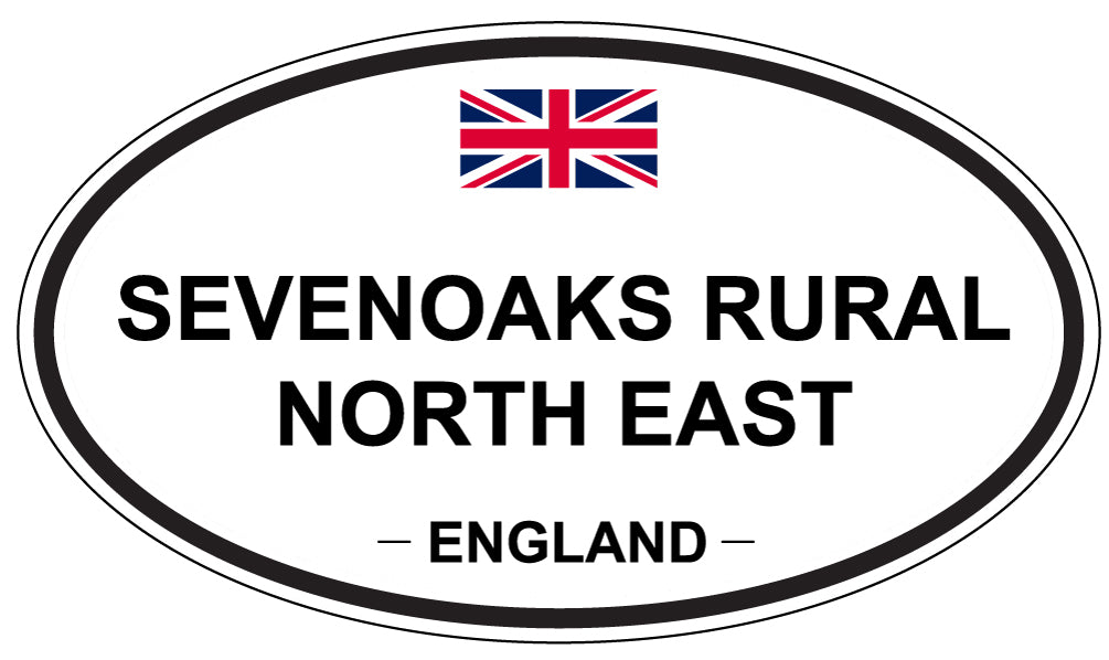 SEVENOAKS RURAL NORTH EAST, ENGLAND - Oval Sticker