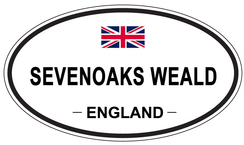 SEVENOAKS WEALD, ENGLAND - Oval Sticker