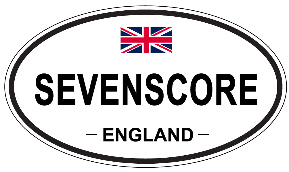 SEVENSCORE, England - Oval Magnet