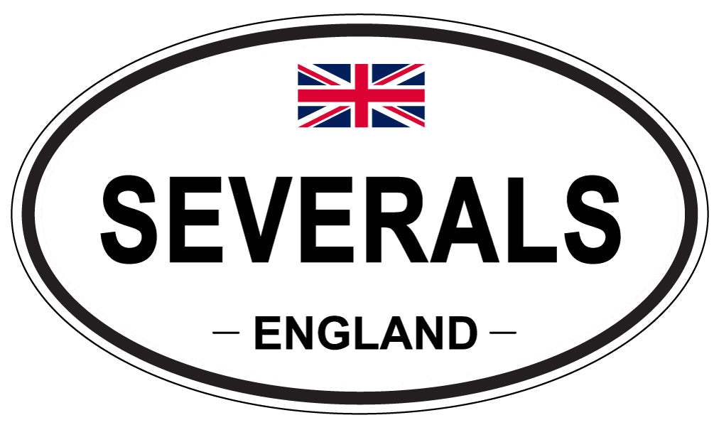 SEVERALS, England - Oval Magnet