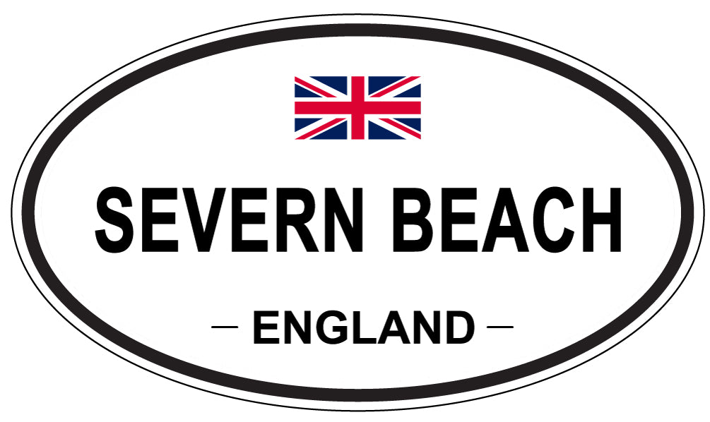 SEVERN BEACH, ENGLAND - Oval Sticker