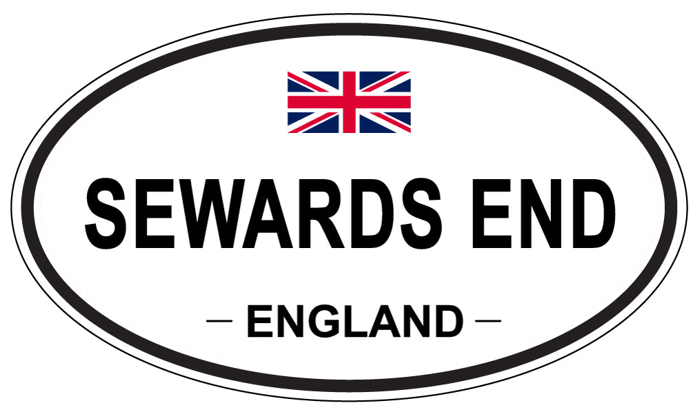 SEWARDS END, ENGLAND - Oval Sticker