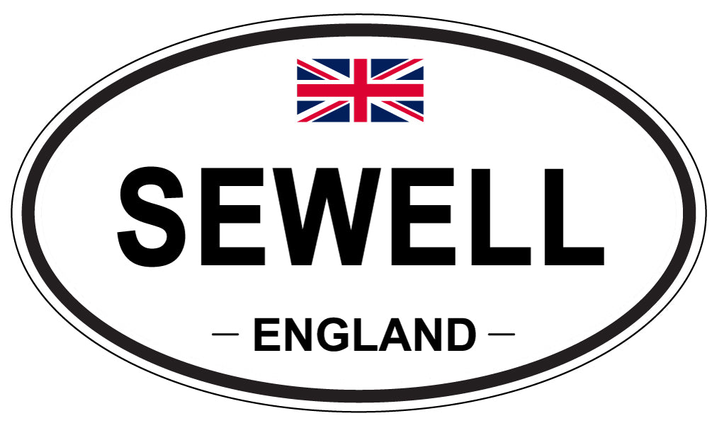 SEWELL, England - Oval Magnet