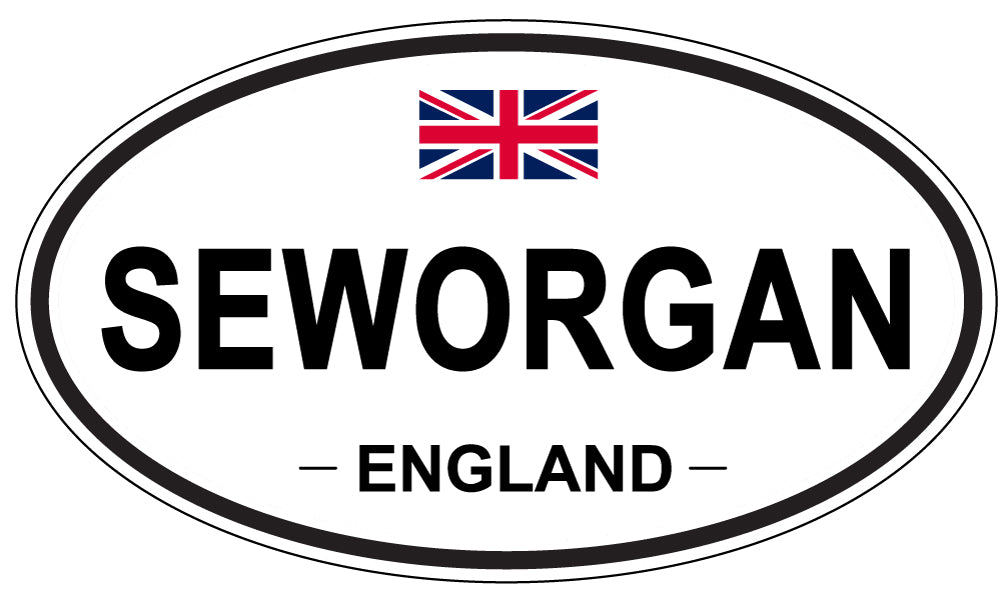 SEWORGAN, ENGLAND - Oval Sticker